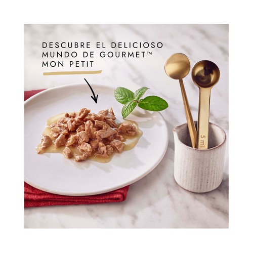 PURINA GOURMET Comida para gatos adultos a base de pato, pollo y pavo 6 uds. 50 g.