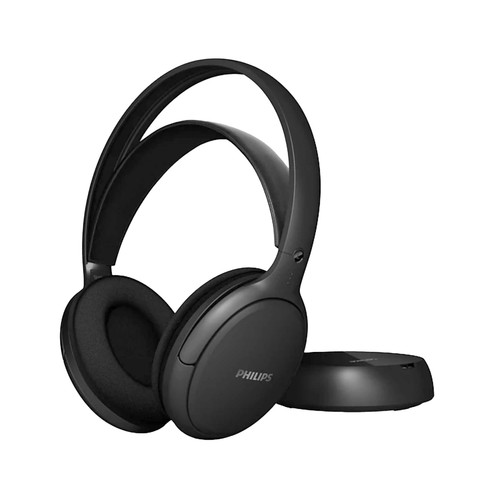 Auriculares para TV PHILIPS SHC3200/12, con cable,  autonomía hasta 25 horas, color negro