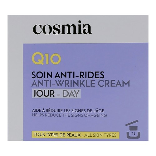 COSMIA Q10 Recarga de crema facial de día antiarrugas, para todo tipo de pieles 50 ml.