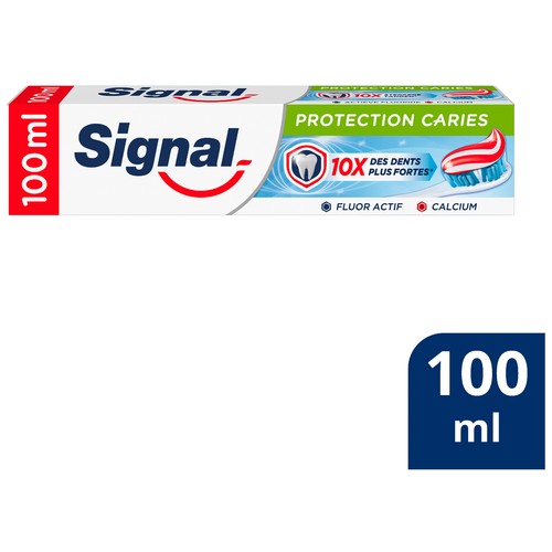 SIGNAL Pasta de dientes con flúor y calcio, para unos dientes sanos y fuertes 100 ml.