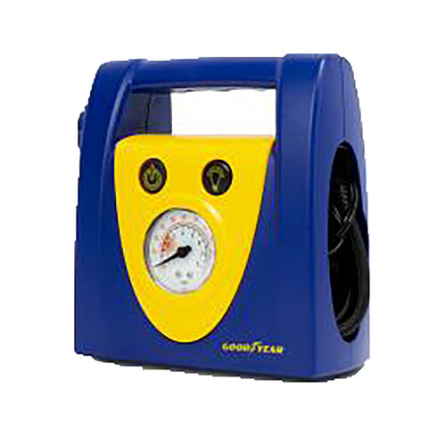 Mini compresor de aire para coche GOODYEAR, 120 PSI, 12v.