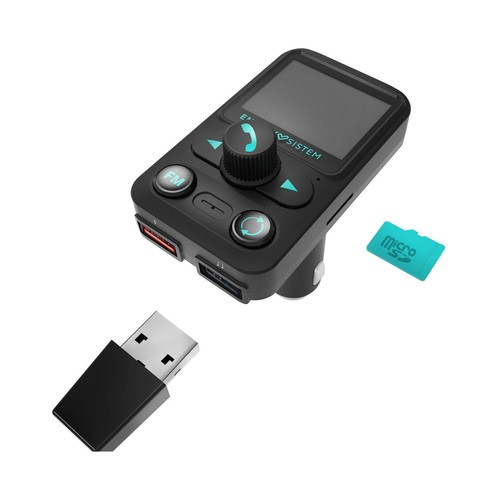 Transmisor FM para coche ENERGY SISTEM Xtra Bluetooth, Lector MicroSD, USB.