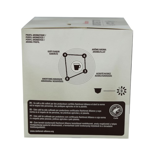 PRODUCTO ALCAMPO Café en cápsulas Ristretto, intensidad 9, 16 uds.