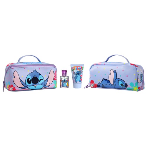 STITCH Neceser con colonia infantil (50 ml) y gel de ducha (100 ml).