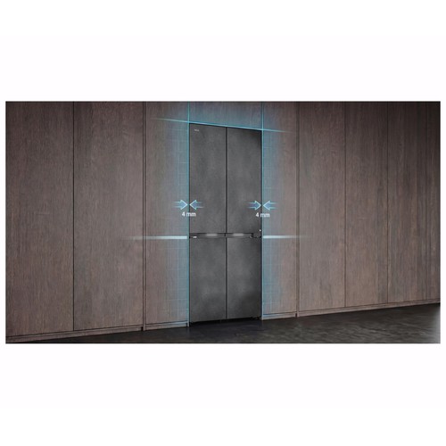 Frigorífico americano 191cm TEKA RMF 87870 IN-LINE STONE GREY, NO FROST, clasificación energética: E, H: 191cm, A: 83,3cm, F: 60cm, capacidad total: 514L.