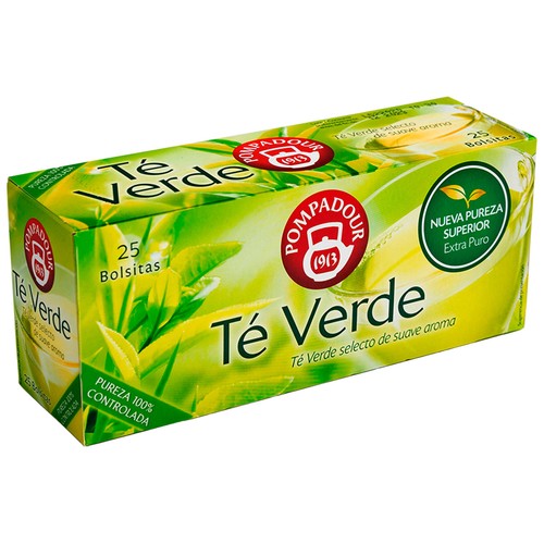 Imagen de Té verde POMPADOUR 25 uds. 37,5 gr,