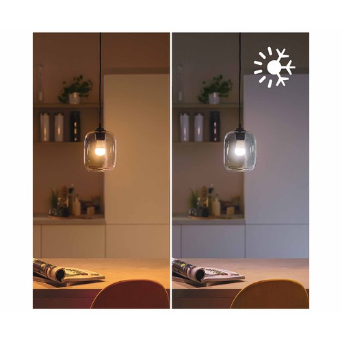 Bombilla Led inteligente E14, WiFi, 4,9W=40W, blanco + RGB multicolor, PHILIPS.