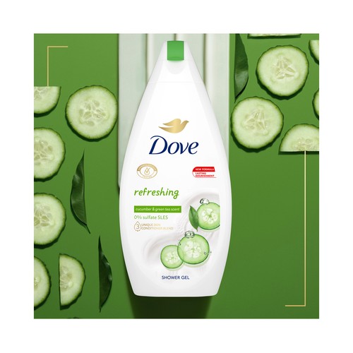 Dove Go Fresh Deo Spray – Pepino & Grüner Tee, 250 Ml, Mit 1/4 Feuchtigkeitscreme, 48h Schutz