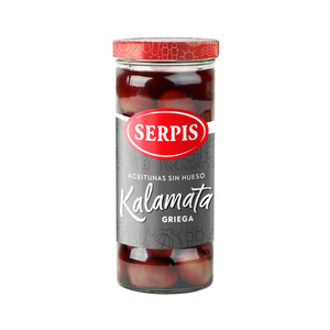 Imagen de SERPIS Aceitunas Kalamata (griega) sin hueso bote 175 g.