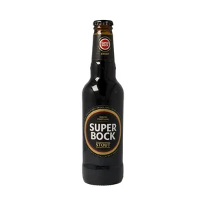 SUPER BOCK Cerveza negra portuguesa botella de 33 centilitros