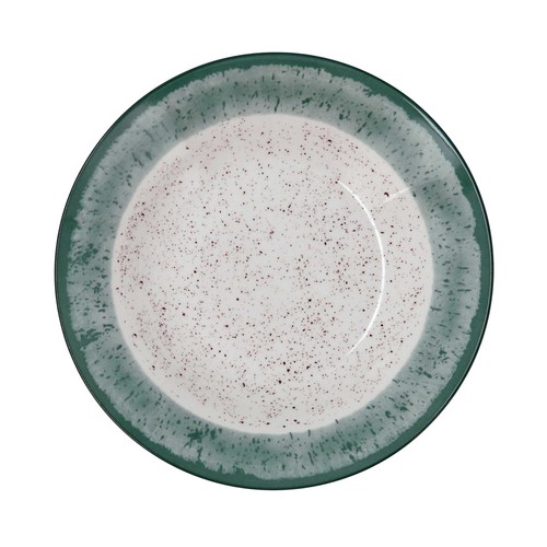 Plato hondo 20cm porcelana, color verde teal modelo Faro QUID