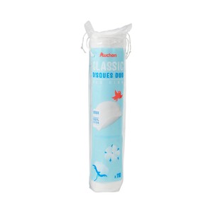 PRODUCTO ALCAMPO Duo classic Discos desmaquilladores dúo de algodón 100% 110 uds.
