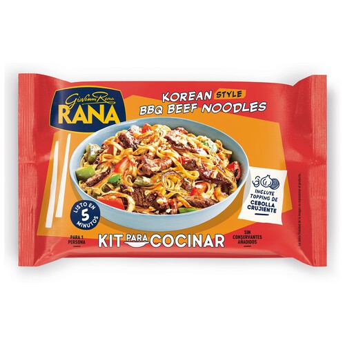 RANA Kit korean barbecue noodles ternera 400 g.