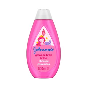 Imagen de JOHNSON´S Gotas de brillo Champú infantil con aceite de Argán para un cabello suave y sedoso 500 ml.