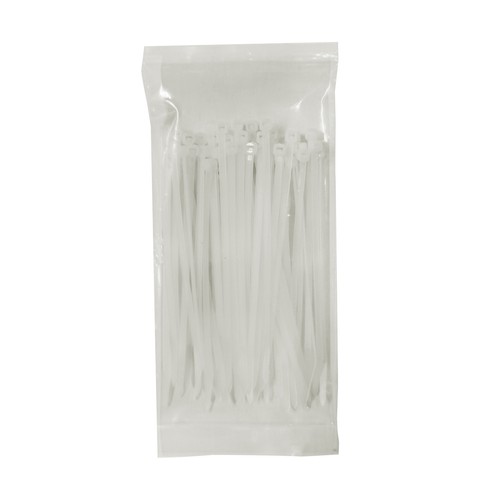 Set de 50 bridas, color blanco, 3,6 x 140mm, ALCAMPO.