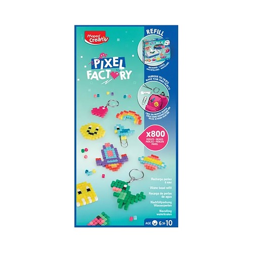 Recambio para Pixel Factory, crea llaveros creativos. MAPED CREATIV