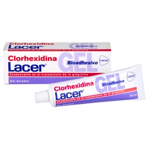 LACER Gel bioadhesivo sin alcohol, coadyuvante en el tratamiento de la gingivitis LACER Clorhexidina 50 ml.