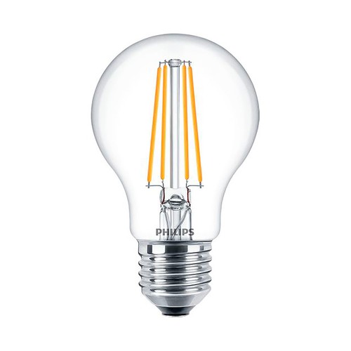 LED estándar filamento 60W, E27, 4000K, 850 LM, PHILIPS.
