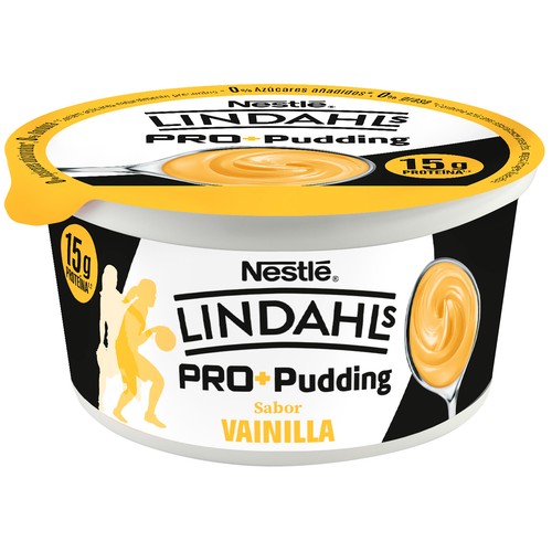 LINDAHLS Pudding de vainilla con alto contenido en proteínas (15 g) de Nestlé 150 g.