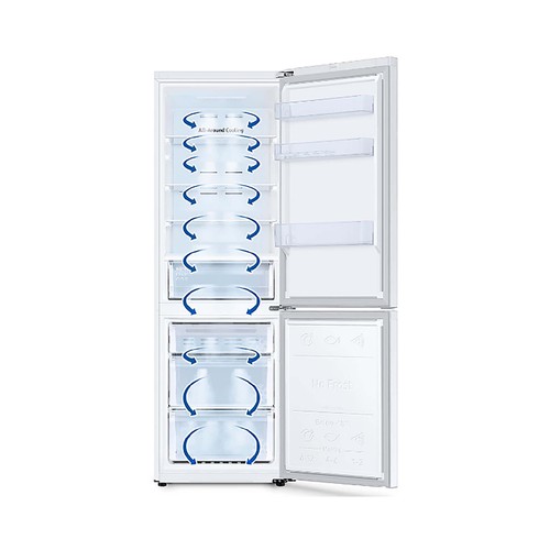 Frigorífico combi 185cm SAMSUNG RB34C600DWW NO FROST, clasificación energética: D, H: 185cm, A: 59,4cm, F: 65,8cm, capacidad total: 344L.