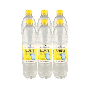 SAN BENEDETTO Agua aromatizada limón pack de 6 x 1,25 l.
