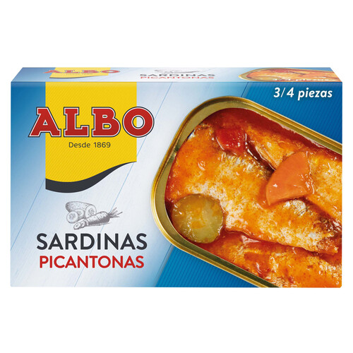 ALBO Sardinas picantonas lata de 85 g.