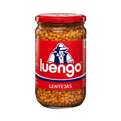 LUENGO Lenteja cocida frasco de 400 g.
