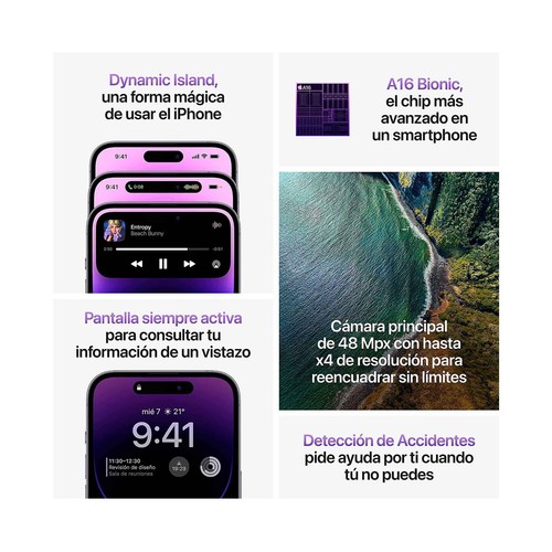 APPLE iPHONE 14 Pro Max 128GB oro MQ9R3QL/A, pantalla 17cm (6,7").