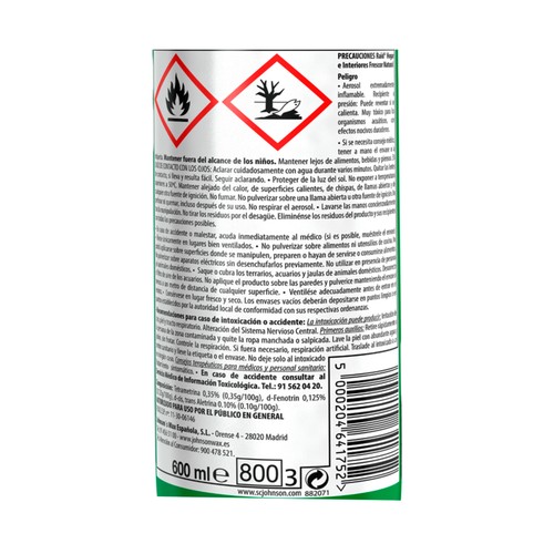 RAID Insecticida en aerosol de hogar e interiores 400 ml