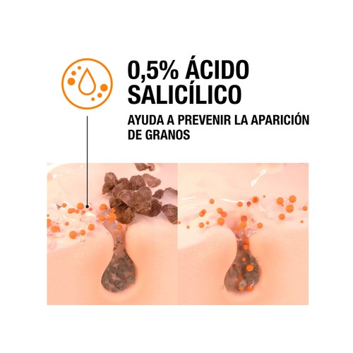 NEUTRÓGENA Clear & defend Crema hidratante facial con ácido salicílico, para piel propensa al ácne 50 ml.