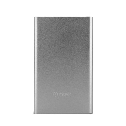 Batería portátil MUVIT Power Bank, 3000mAh, 2A, Micro-USB/USB.