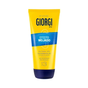 GIORGI Efecto mojado Gel fijador de cabello (fijación 3) hasta 48 horas 170 ml.