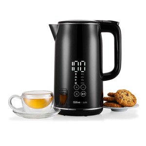 Imagen de Hervidor de agua digital QILIVE Q.5377, 1.7L, 2200W, base 360°, pantalla led.