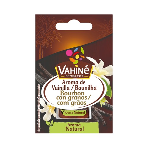 Aroma de vainilla Bourbon con granos VAHINÉ 26 g.
