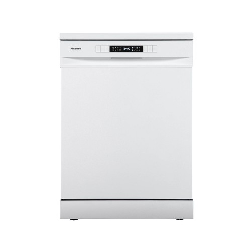 Lavavajillas HISENSE HS623D10W, capacidad: 14 servicios, clasificación energética: D, H: 84,5cm, A: 59,8cm, F: 60cm.