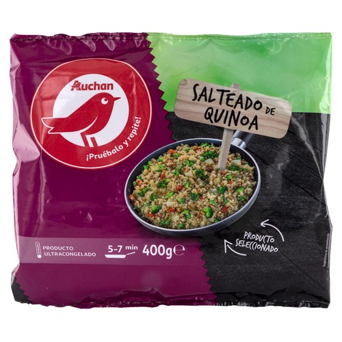 AUCHAN Salteado de Quinoa ultracongelado 450 g. Producto Alcampo