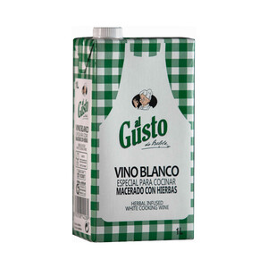 Imagen de AL GUSTO Vino blanco macerado con hierbas, especial para cocinar AL GUSTO Brick de 1 l.