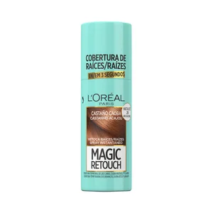L´ORÉAL PARIS Magic retouch Tono 6 castaño caoba Spray retocador de raices con cobertura temporal e instantánea de las canas.