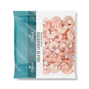 APOLO Colas peladas, precocidas y congeladas de langostinos Vannamei 50 / 70 APOLO 320 g.