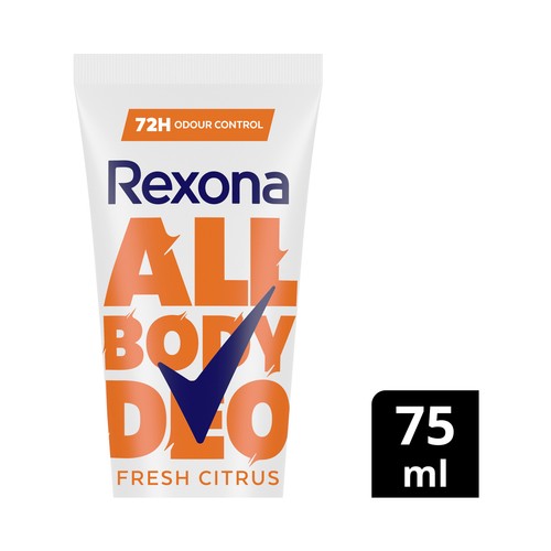 REXONA Fresh citrus Desodorante en crema para mujer, para todo el cuerpo 75 ml.