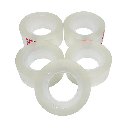 Pack 5 rollos cinta adhesiva 18 mm x 20 m cada uno. PRODUCTO ECONÓMICO ALCAMPO.