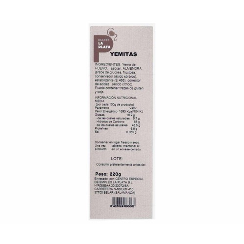 Yemitas 220 gr.