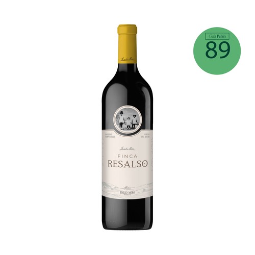 Vino tinto roble con denominación de origen Ribera del Duero FINCA RESALSO de EMILIO MORO botella de 75 cl.