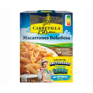 CARRETILLA Macarrones a la Boloñesa 325 g.