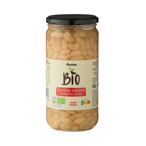 Imagen de ALCAMPO ECOLÓGICO Alubias cocidas ecológicas de categoría extra 450 g.