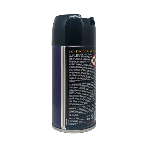 LOÉ Fiero Desodorante en spray para hombre con protección antitranspirante 150 ml.