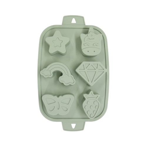 Molde de silicona infantil con diseño de unicornio, 6 cavidades ACTUEL.