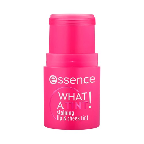 ESSENCE What a tint! tono 10 Raspberry vibes, rosa afrutado Tinte para labios y mejillas.