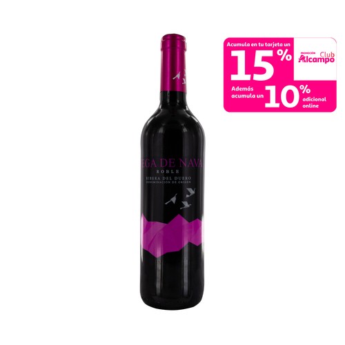 VEGA DE NAVA Vino  tinto roble con D.O. Ribera del Duero botella 75 cl.