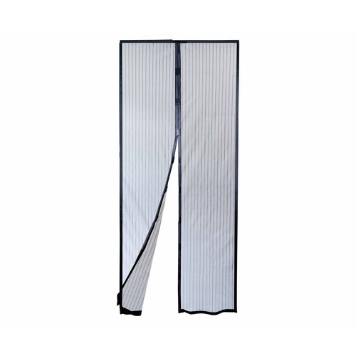 Mosquitera cortina para puerta, magnetica, gris oscuro 100x220cm, PRODUCTO ALCAMPO.
